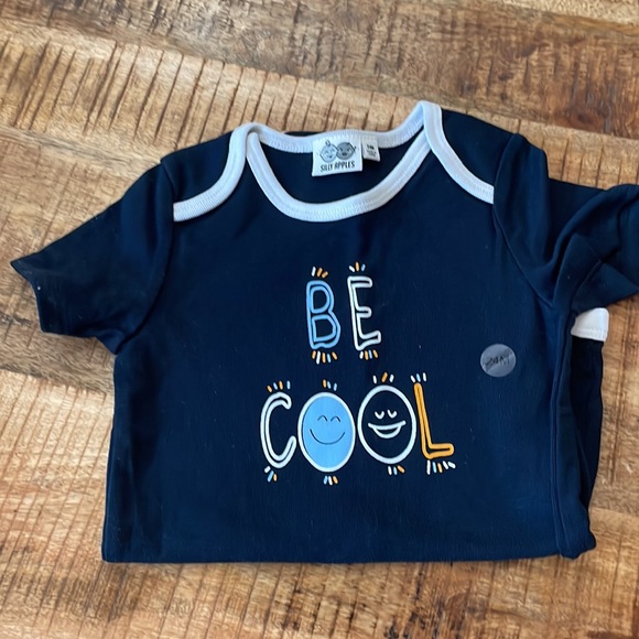24m NWT bundle of short and one long sleeve onesies for baby boy - Picture 12 of 15